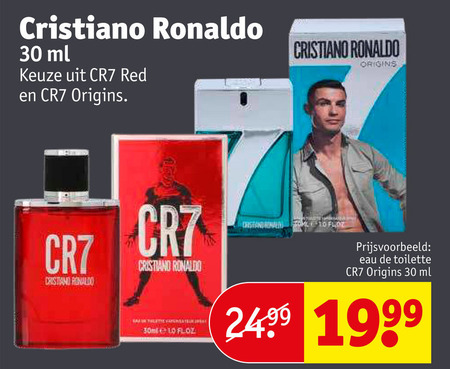 cristiano ronaldo   eau de toilette folder aanbieding bij  Kruidvat - details