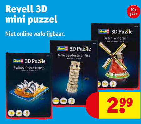 Betekenis Derde Bevatten Revell 3d-puzzel folder aanbieding bij Kruidvat - details