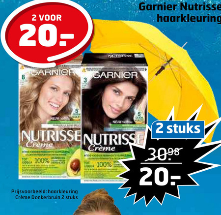 vragen Ook Maken Garnier Nutrisse haarkleuring folder aanbieding bij Trekpleister - details