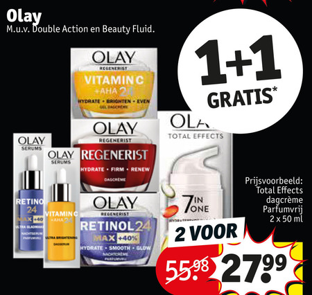 grijs Op de een of andere manier strategie Olaz nachtcreme, dagcreme folder aanbieding bij Kruidvat - details