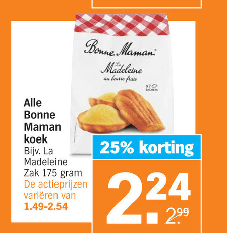 Bonne Maman   biscuits folder aanbieding bij  Albert Heijn - details