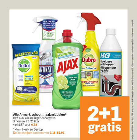 Alle Merken Ontvetter, Allesreiniger Folder Aanbieding Bij Albert Heijn ...