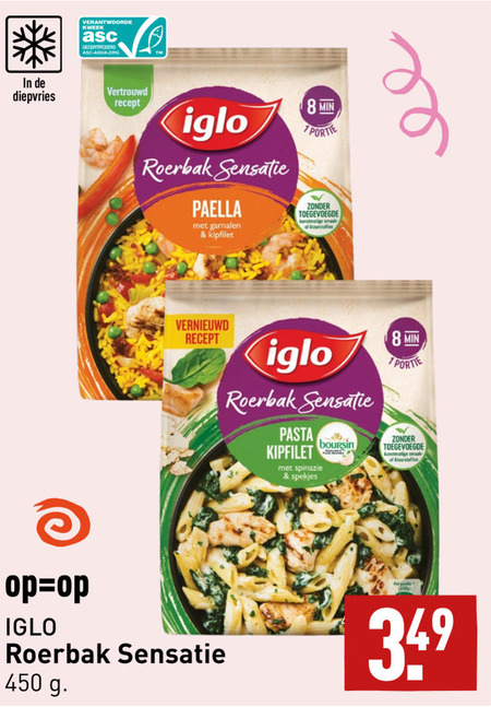 Iglo   diepvriesmaaltijd folder aanbieding bij  Aldi - details