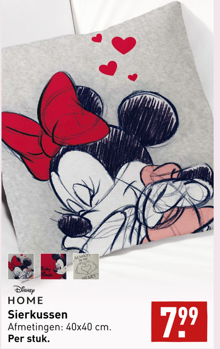 Disney Minnie Mouse   sierkussen folder aanbieding bij  Aldi - details