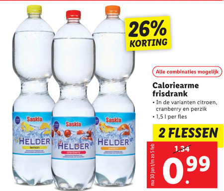 Saskia   fruitdrank folder aanbieding bij  Lidl - details