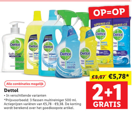 Nodig uit tennis zaterdag Dettol handzeep, allesreiniger folder aanbieding bij Lidl - details