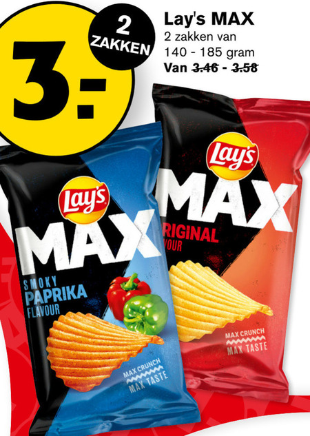 Lays   chips folder aanbieding bij  Hoogvliet - details