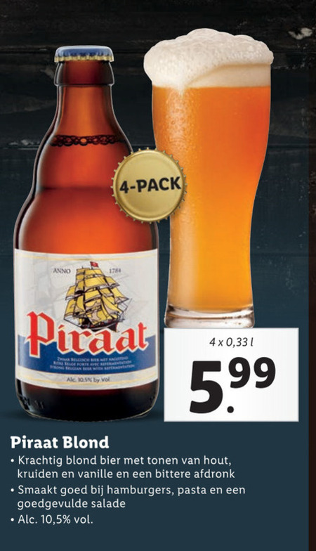 Piraat   speciaalbier folder aanbieding bij  Lidl - details