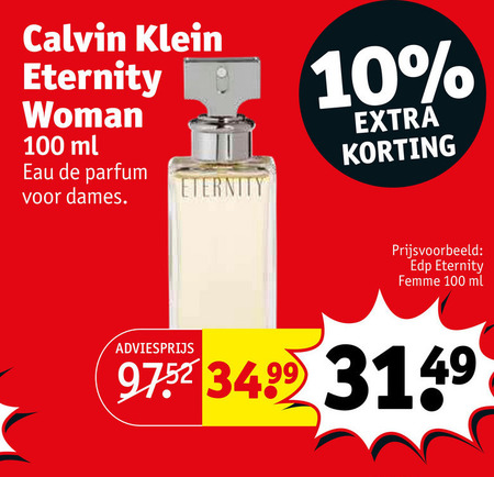 Calvin Klein eau parfum folder aanbieding bij - details