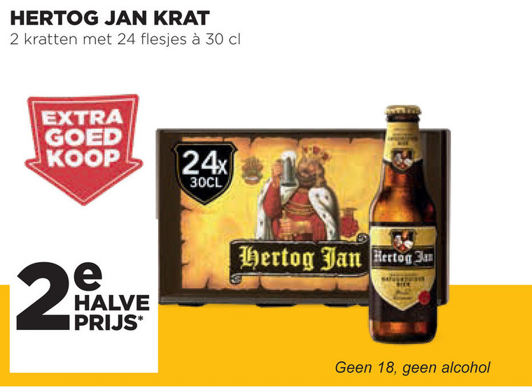 Hertog Jan   krat bier folder aanbieding bij  Jumbo - details