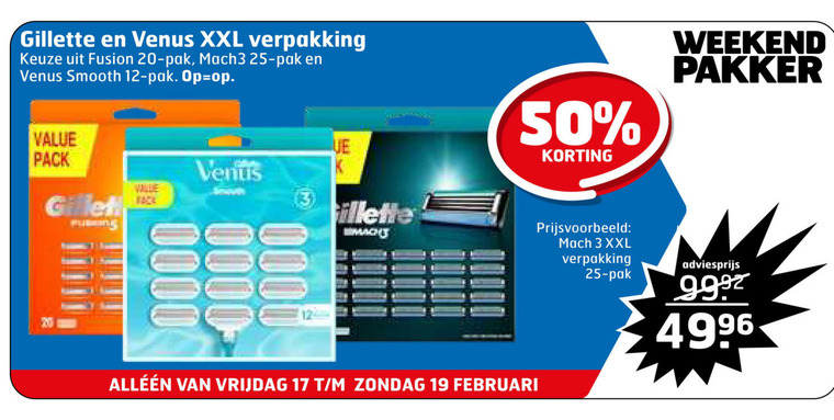 Gillette Scheermesjes Folder Aanbieding Bij Trekpleister Details