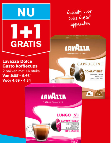 G Onverenigbaar zaad Lavazza dolce gusto capsules folder aanbieding bij Hoogvliet - details