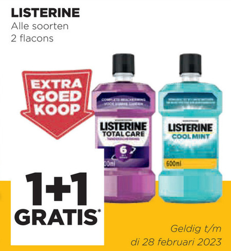 Listerine mondwater folder aanbieding Jumbo - details