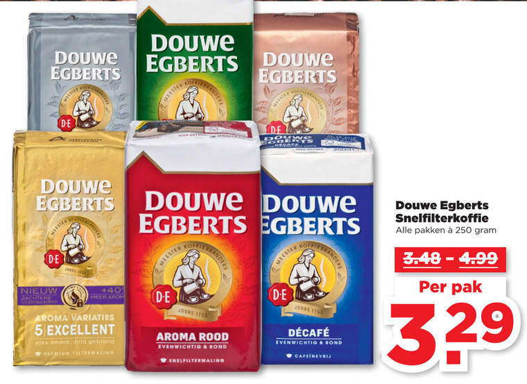 Douwe Egberts   koffie folder aanbieding bij  Plus Vandaag - details