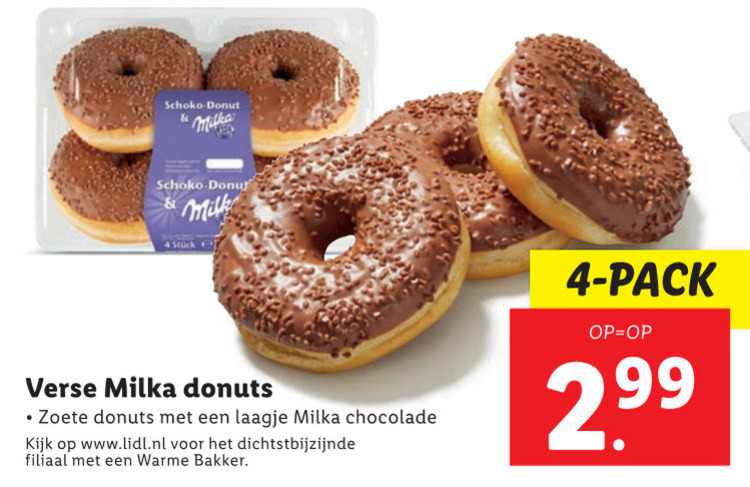 Milka   donut folder aanbieding bij  Lidl - details