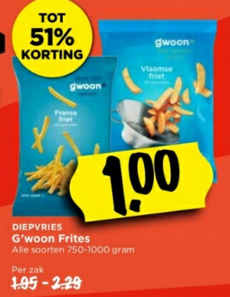 Gwoon   patat folder aanbieding bij  Vomar - details