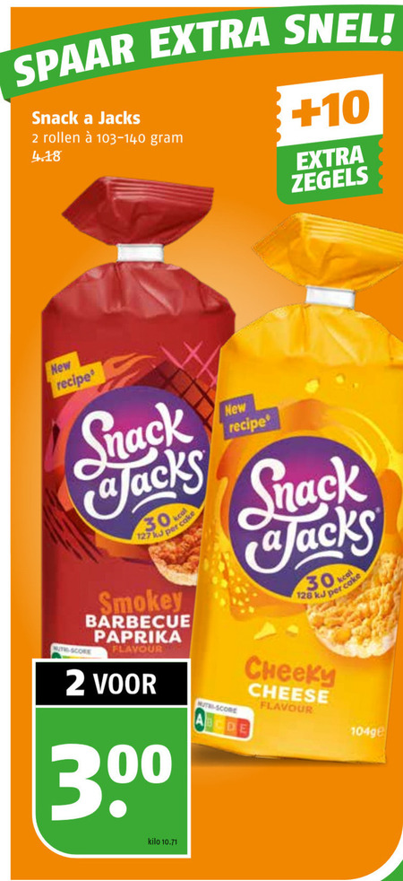 Snack a Jacks   rijstwafels folder aanbieding bij  Poiesz - details