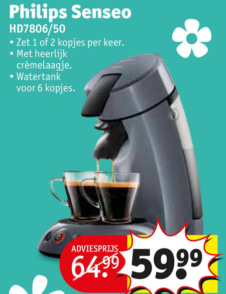 logica onze Kloppen Philips koffiepadmachine folder aanbieding bij Kruidvat - details