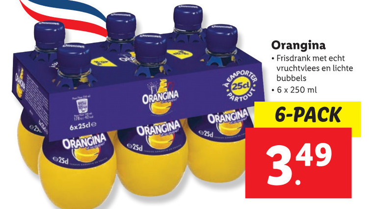 Orangina   frisdrank folder aanbieding bij  Lidl - details