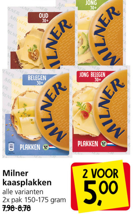 Milner Kaasplakken Folder Aanbieding Bij Jan Linders - Details