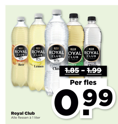 Royal Club   frisdrank folder aanbieding bij  Plus - details