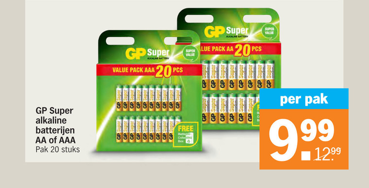 klant Belegering Metalen lijn GP batterij folder aanbieding bij Albert Heijn - details