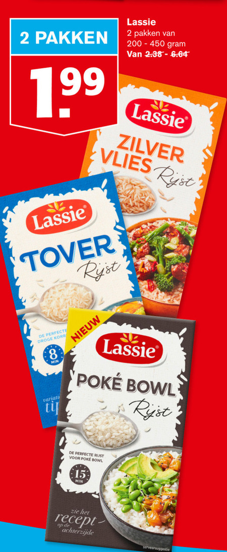 Lassie   rijst folder aanbieding bij  Hoogvliet - details