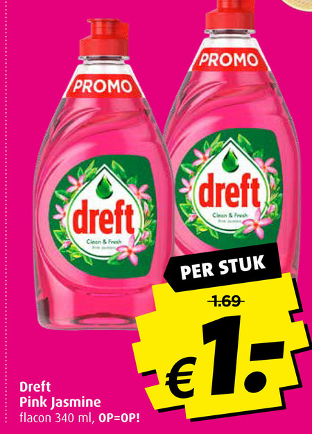 Dreft   afwasmiddel folder aanbieding bij  Boni - details