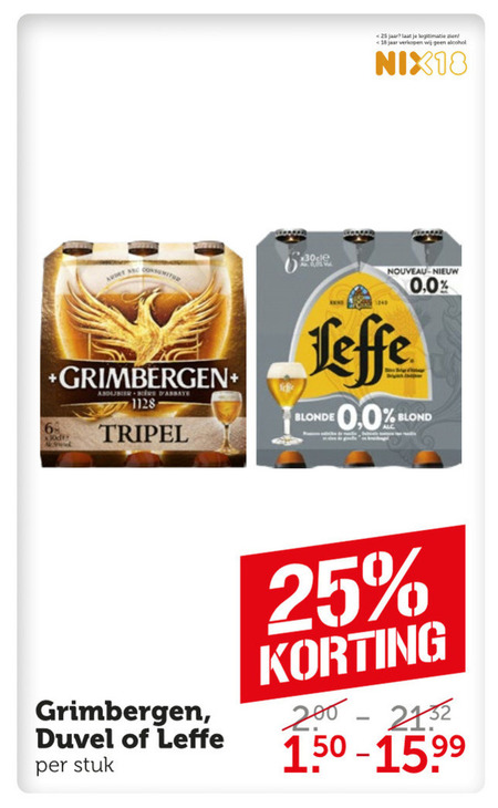 Leffe   speciaalbier, krat bier folder aanbieding bij  Coop - details