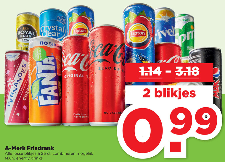 Alle merken   frisdrank, cola folder aanbieding bij  Plus - details