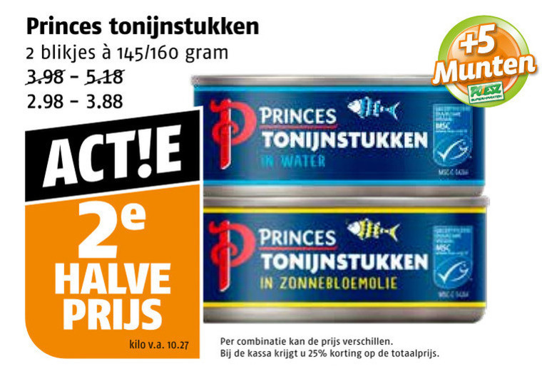 Princes Tonijn In Blik Folder Aanbieding Bij Poiesz Details