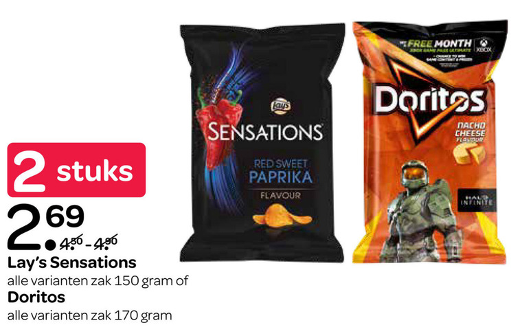 Doritos   chips folder aanbieding bij  Spar - details