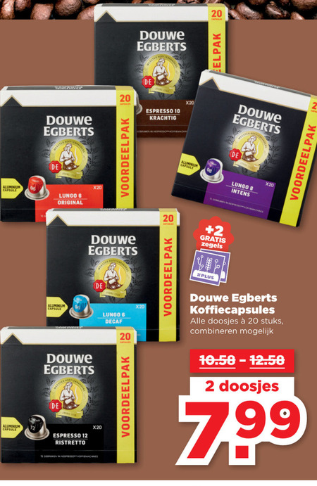 Douwe Egberts   koffiecups folder aanbieding bij  Plus Vandaag - details