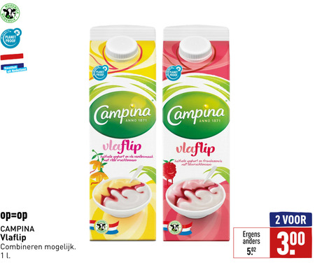 Campina   vla folder aanbieding bij  Aldi - details