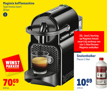 bemanning Vergelijkbaar Bekijk het internet Magimix nespresso apparaat folder aanbieding bij Makro - details