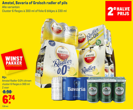 Grolsch   radler bier, blikje bier folder aanbieding bij  Makro - details