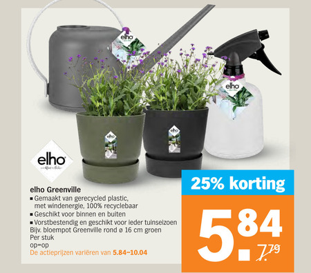 Panda Dor Beschuldiging Elho bloempot folder aanbieding bij Albert Heijn - details