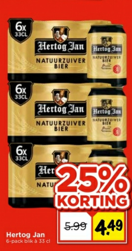 Hertog Jan Blikje Bier Folder Aanbieding Bij Vomar Details