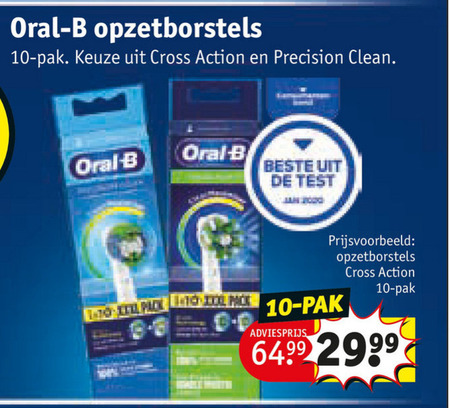 ga werken Bruin dauw Braun Oral-B opzetborstel folder aanbieding bij Kruidvat - details