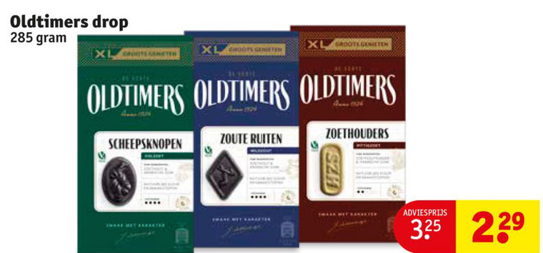 Oldtimers drop folder aanbieding bij Kruidvat - details