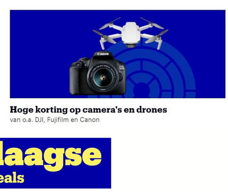 omvang federatie Symfonie drone , systeemcamera folder aanbieding bij Bol.com - details