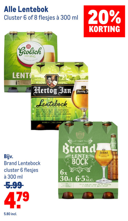 Brand   lentebokbier folder aanbieding bij  Makro - details