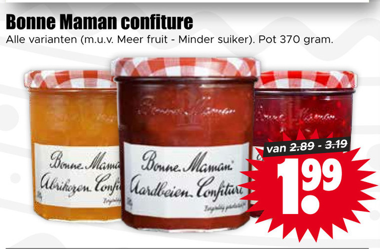 Bonne Maman   jam folder aanbieding bij  Dirk - details