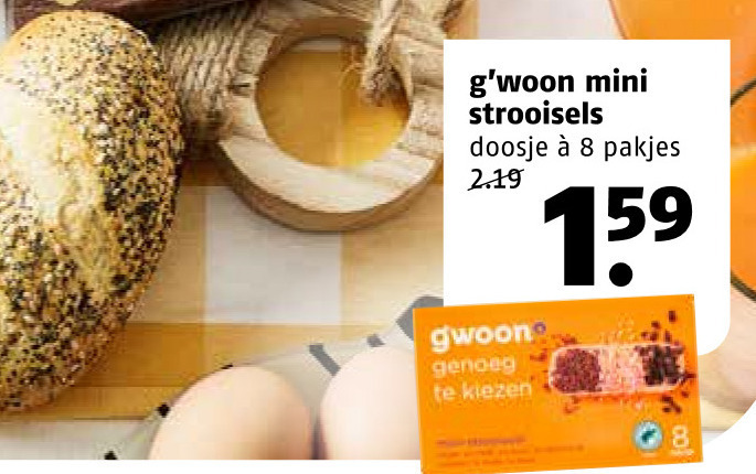 Gwoon   hagelslag folder aanbieding bij  Poiesz - details