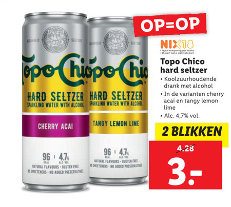 Topo Chico   hard seltzer folder aanbieding bij  Lidl - details