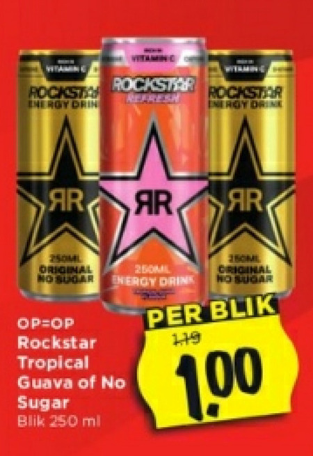 Rockstar   energiedrank folder aanbieding bij  Vomar - details