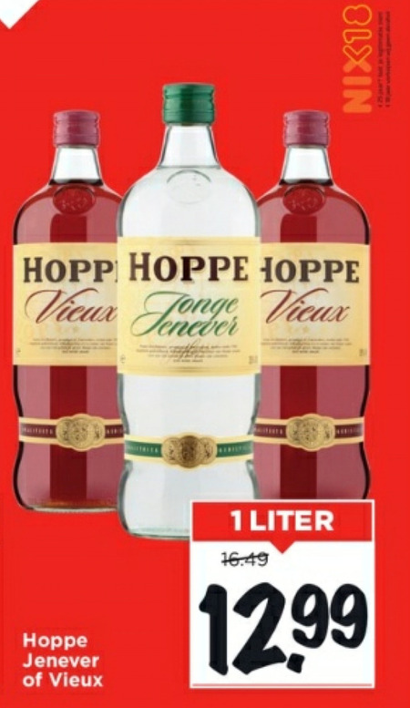 Hoppe   jenever, vieux folder aanbieding bij  Vomar - details