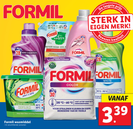 Formil   wasmiddel folder aanbieding bij  Lidl - details