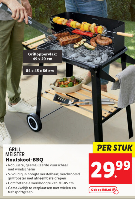 dorst Gevoelig voor schoner houtskool barbecue folder aanbieding bij Lidl - details