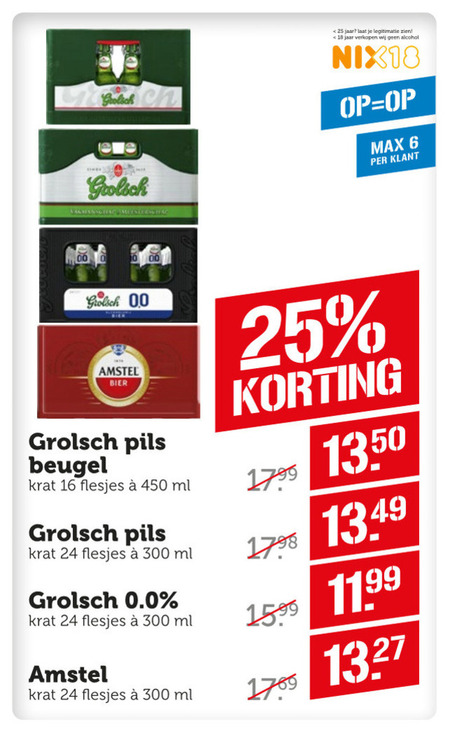 Grolsch Krat Bier Folder Aanbieding Bij Coop Details